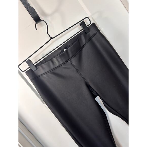 Express Women's Faux Suede Stretch Elastic Waist Skinny Leggings Black‎ SZ Small - Picture 4 of 11